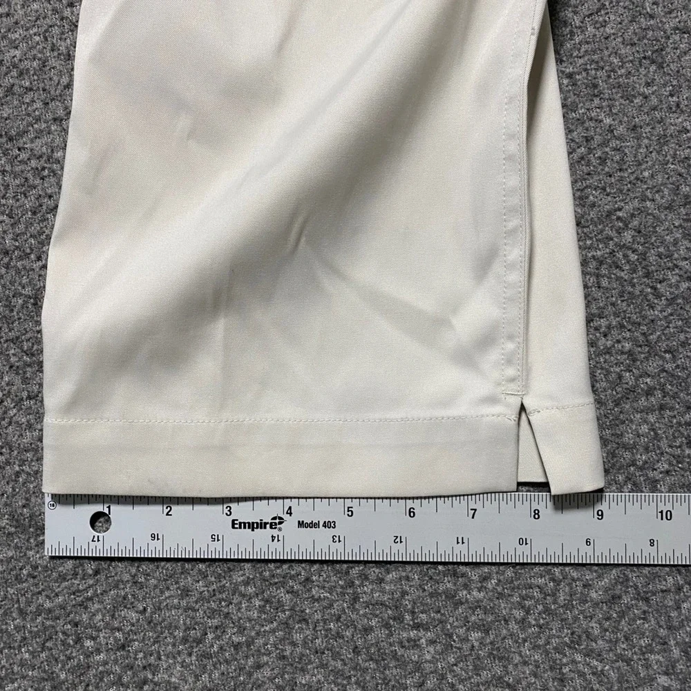 VTG Nike Golf Dri-FIT Chino Pants Mens 34x32 Beige Performance Stretch Trousers